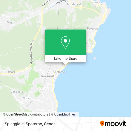 Spiaggia di Spotorno map