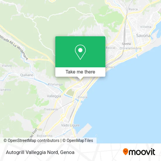 Autogrill Valleggia Nord map