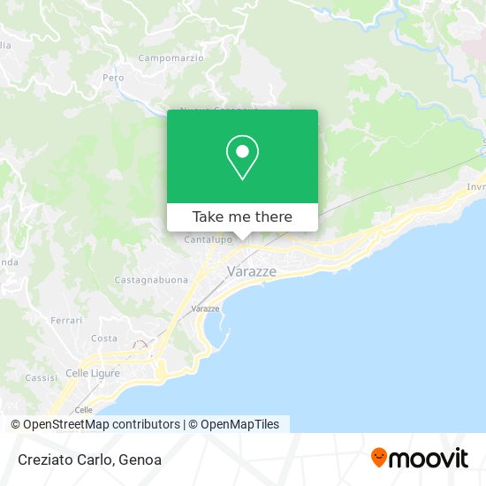 Creziato Carlo map