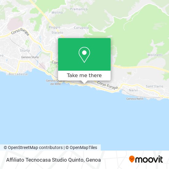 Affiliato Tecnocasa Studio Quinto map