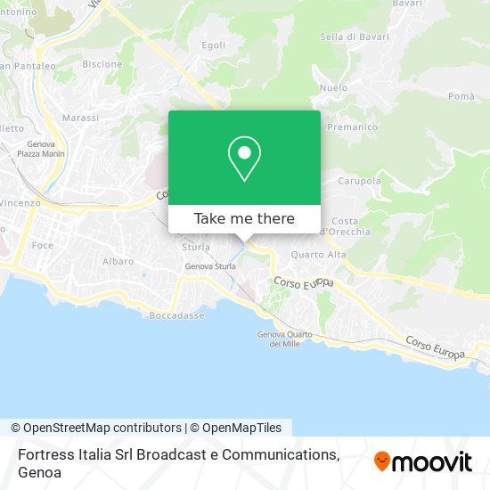 Fortress Italia Srl Broadcast e Communications map