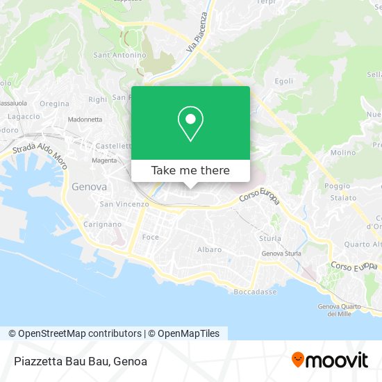 Piazzetta Bau Bau map