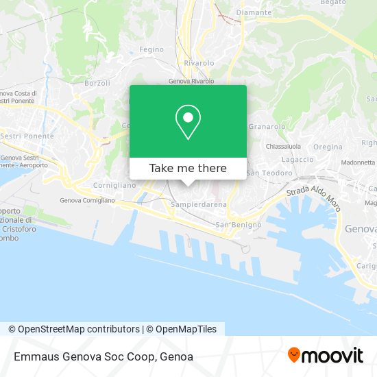 Emmaus Genova Soc Coop map