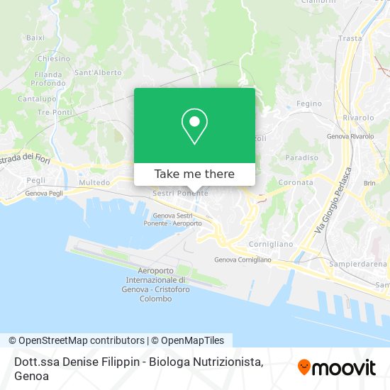 Dott.ssa Denise Filippin - Biologa Nutrizionista map