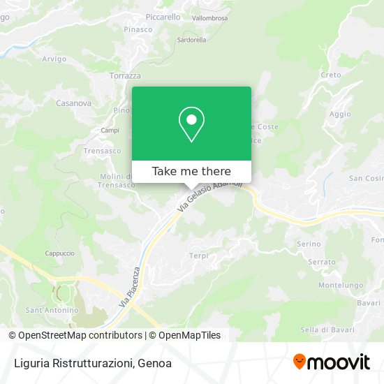 Liguria Ristrutturazioni map