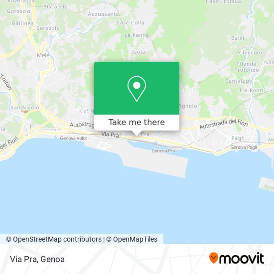 Via Pra map