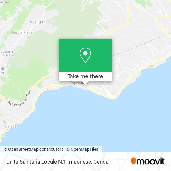 Unità Sanitaria Locale N.1 Imperiese map