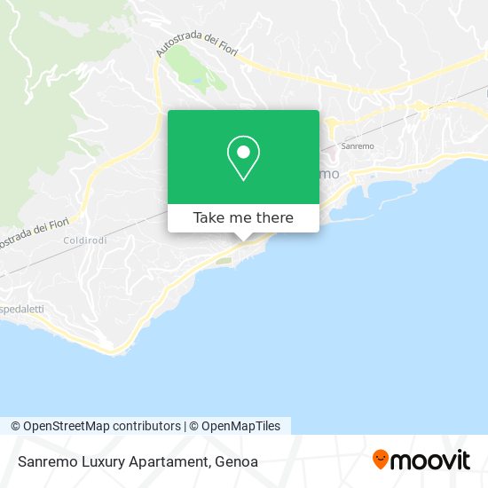 Sanremo Luxury Apartament map