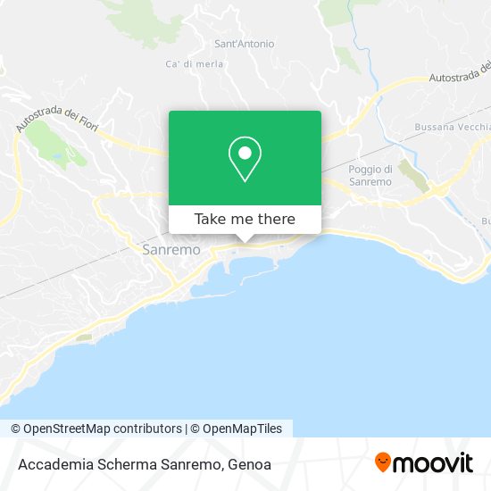 Accademia Scherma Sanremo map