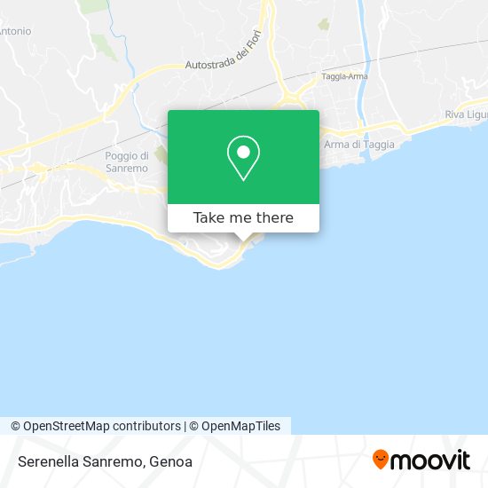 Serenella Sanremo map