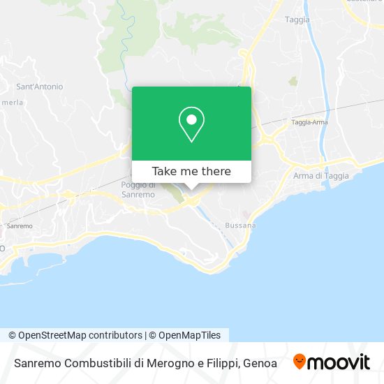 Sanremo Combustibili di Merogno e Filippi map