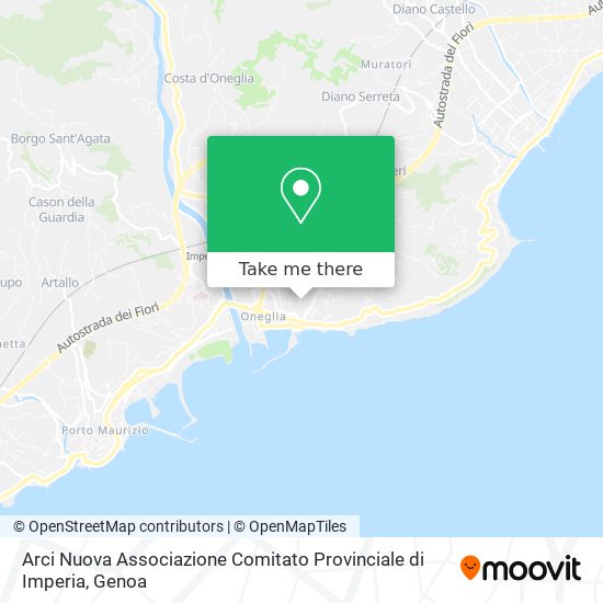 Arci Nuova Associazione Comitato Provinciale di Imperia map