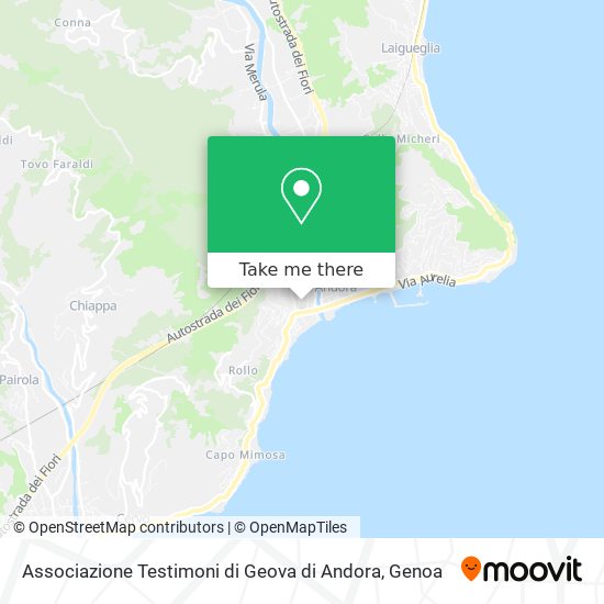 Associazione Testimoni di Geova di Andora map