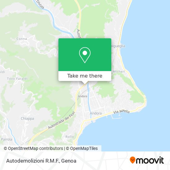 Autodemolizioni R.M.F. map