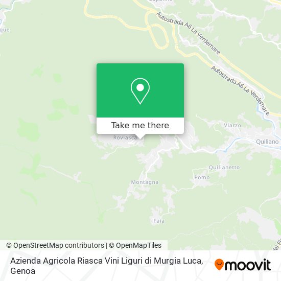 Azienda Agricola Riasca Vini Liguri di Murgia Luca map