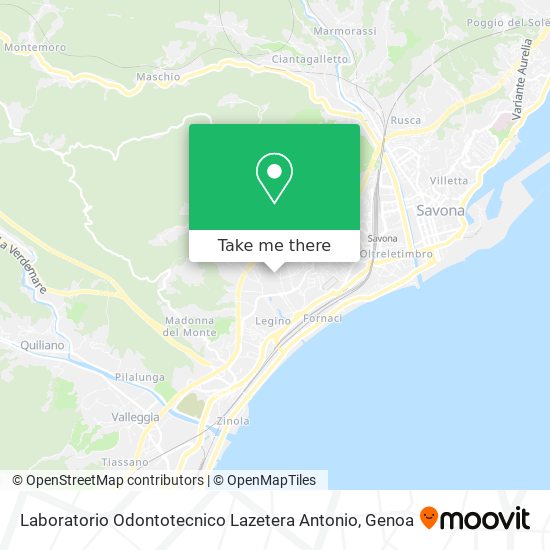 Laboratorio Odontotecnico Lazetera Antonio map
