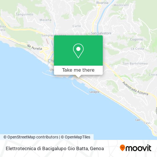 Elettrotecnica di Bacigalupo Gio Batta map