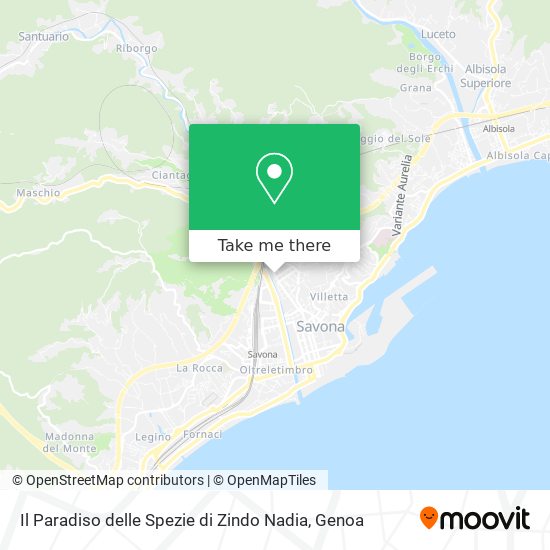 Il Paradiso delle Spezie di Zindo Nadia map