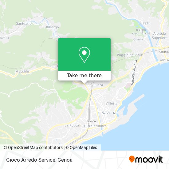 Gioco Arredo Service map