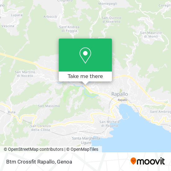 Btm Crossfit Rapallo map