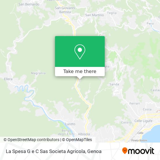 La Spesa G e C Sas Societa Agricola map