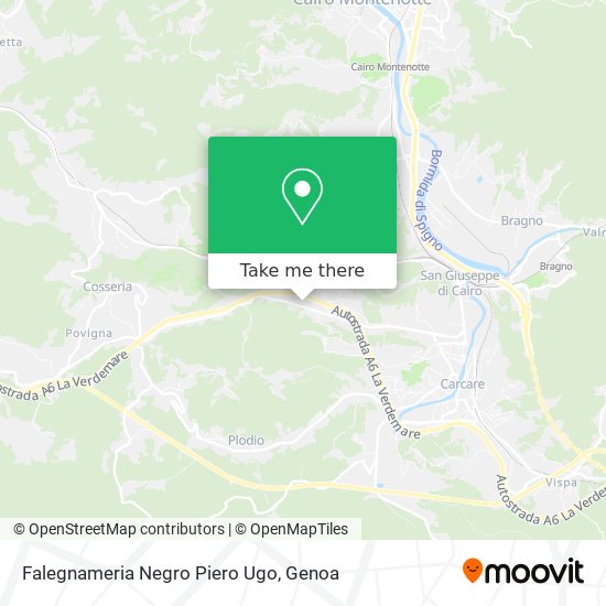 Falegnameria Negro Piero Ugo map