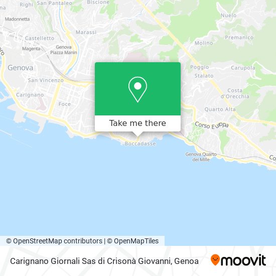 Carignano Giornali Sas di Crisonà Giovanni map