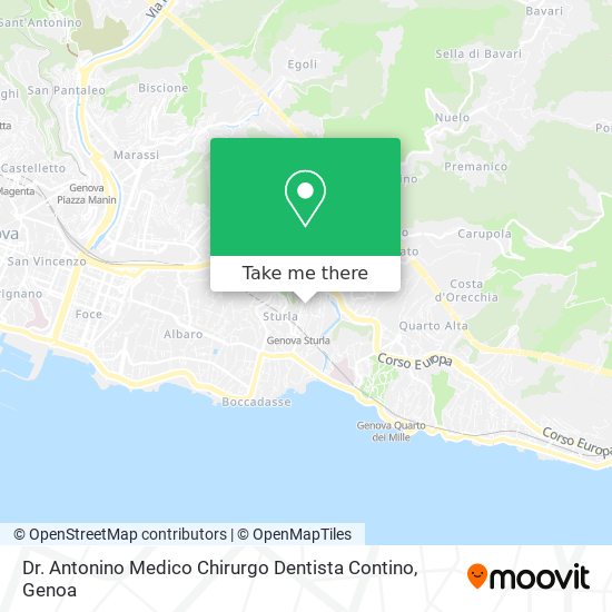 Dr. Antonino Medico Chirurgo Dentista Contino map