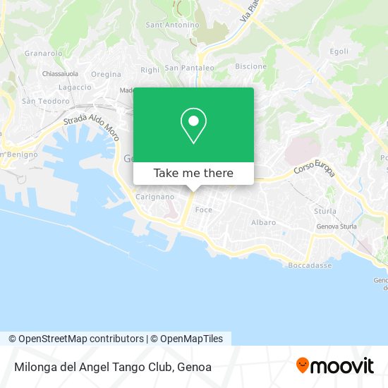 Milonga del Angel Tango Club map