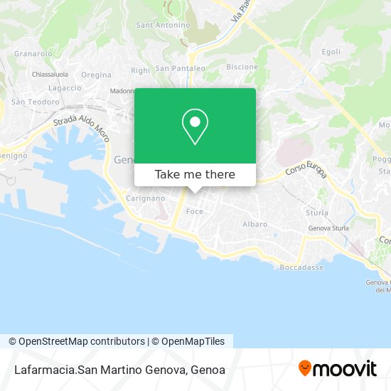 Lafarmacia.San Martino Genova map