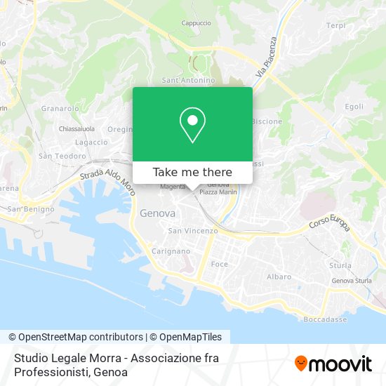 Studio Legale Morra - Associazione fra Professionisti map