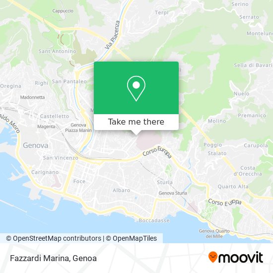 Fazzardi Marina map