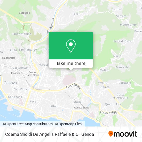Coema Snc di De Angelis Raffaele & C. map