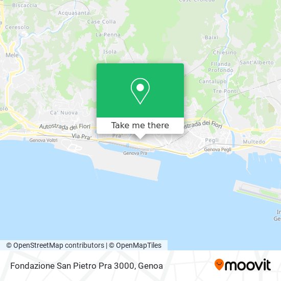 Fondazione San Pietro Pra 3000 map