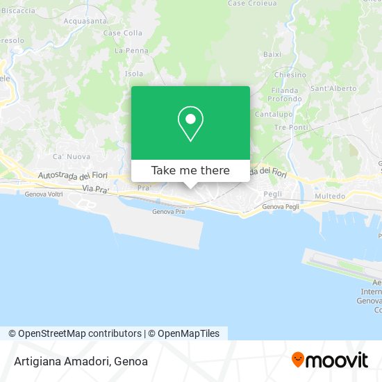 Artigiana Amadori map