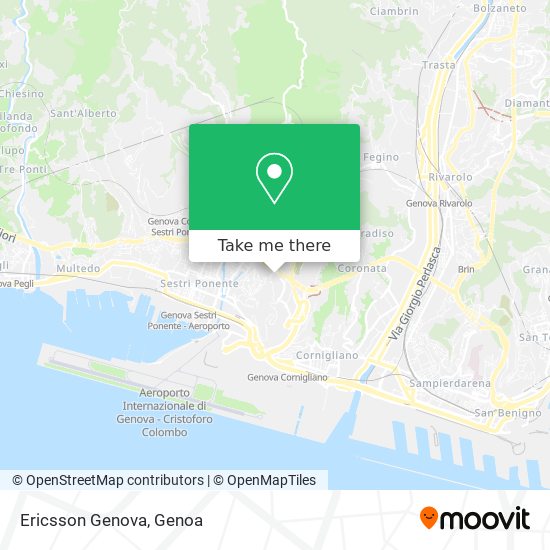 Ericsson Genova map