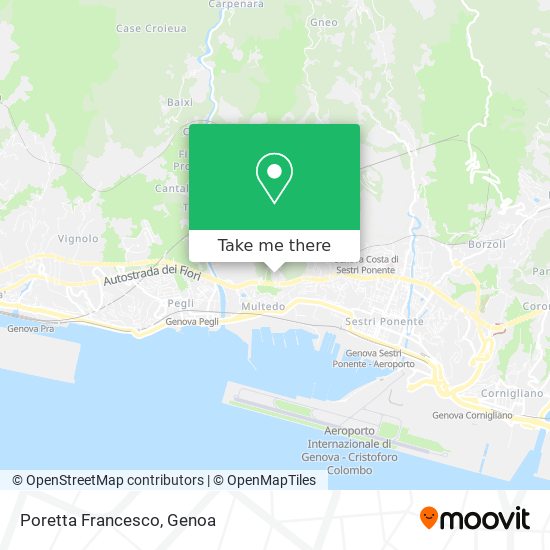 Poretta Francesco map