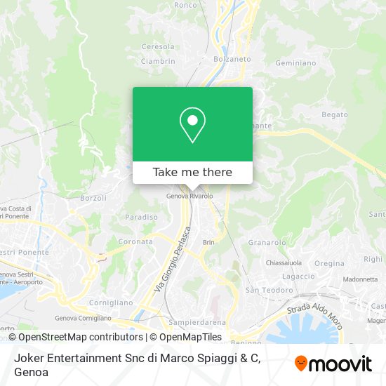 Joker Entertainment Snc di Marco Spiaggi & C map