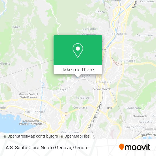 A.S. Santa Clara Nuoto Genova map
