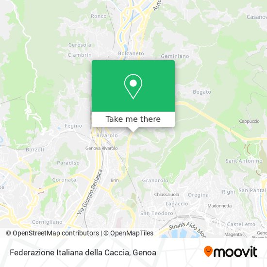 Federazione Italiana della Caccia map