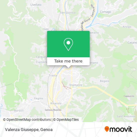 Valenza Giuseppe map