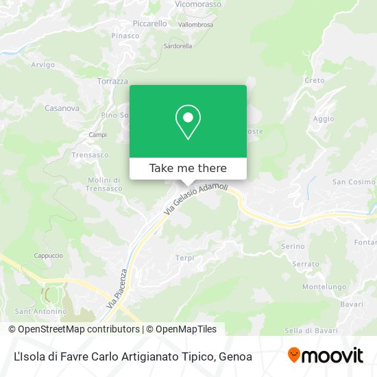 L'Isola di Favre Carlo Artigianato Tipico map