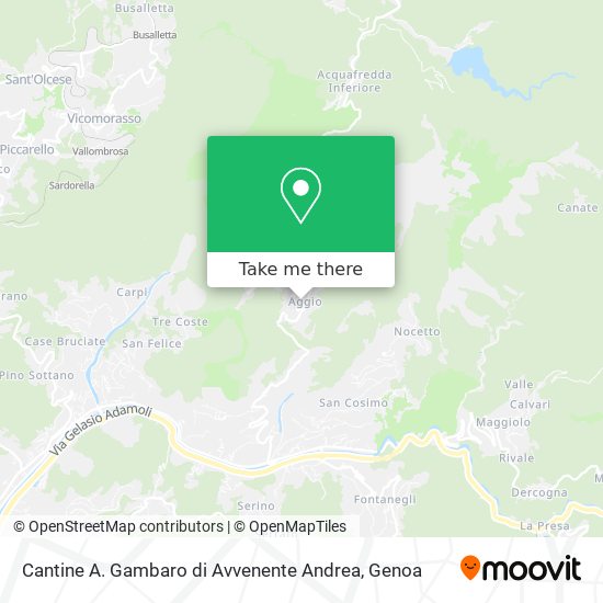 Cantine A. Gambaro di Avvenente Andrea map