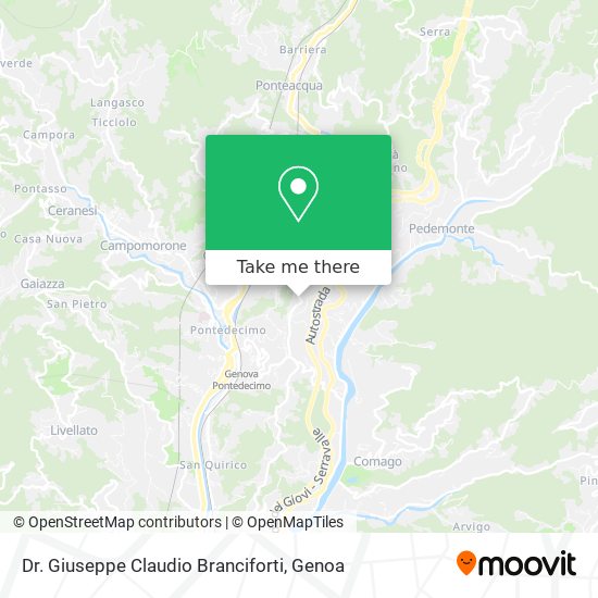 Dr. Giuseppe Claudio Branciforti map