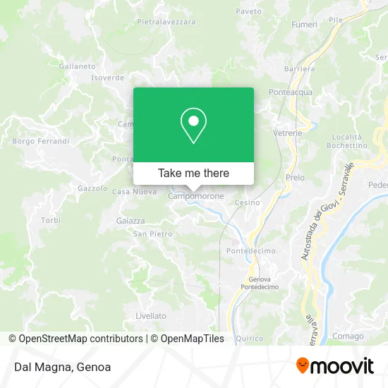 Dal Magna map