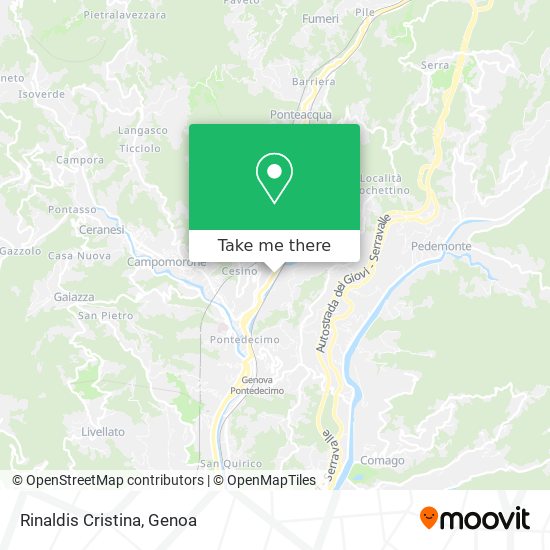 Rinaldis Cristina map