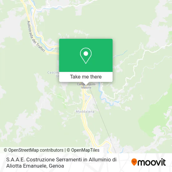 S.A.A.E. Costruzione Serramenti in Alluminio di Aliotta Emanuele map