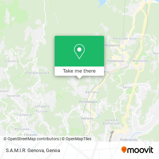 S.A.M.I.R. Genova map