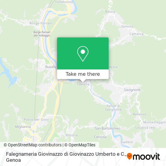 Falegnameria Giovinazzo di Giovinazzo Umberto e C. map
