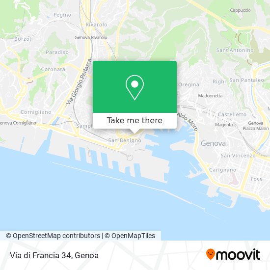 Via di Francia 34 map